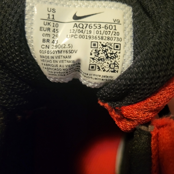 Nike alpha cleats aq7653-601 Size 11 - Picture 4 of 6